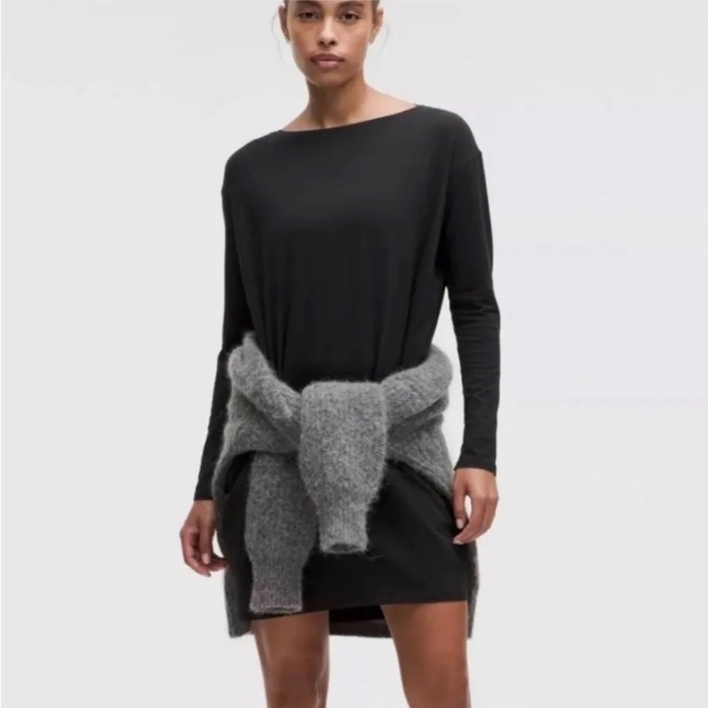 lululemon Like New Women's Back in Action Long Sleeve Shirt Dress